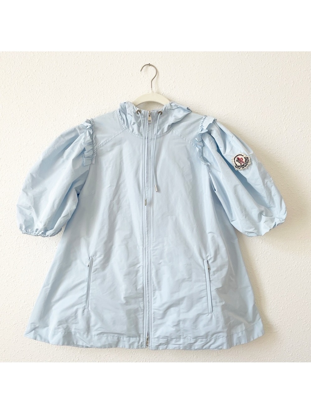 Moncler Genius Simone Rocha Puff Sleeve Jacket Blue Size 1 / Small Luxury